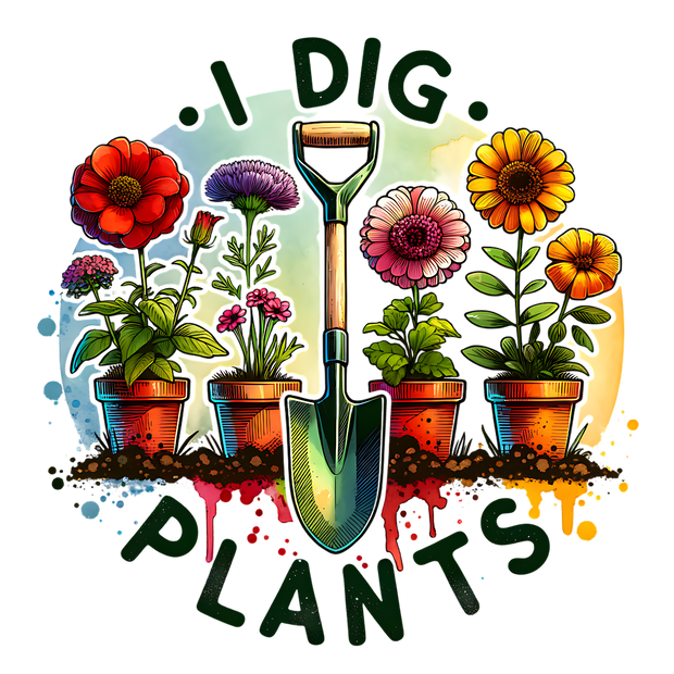 I DIG PLANTS DTF (direct-to-film) Transfer