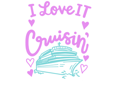 I Love it in Purple DTF (direct-to-film) Transfer