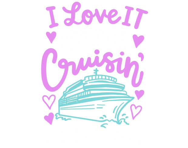 I Love it in Purple DTF (direct-to-film) Transfer