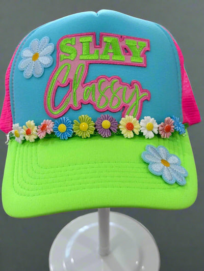 Slay Classy Trucker Hat from The Twisted Hat Bar