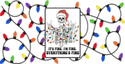 Its Fine. Im Fine. Everythings-Christmas Skeleton 16oz UV DTF Libby Cup Wrap