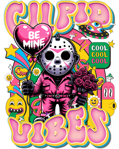 Jason Valentine Vibes in Pink DTF (direct-to-film) Transfer