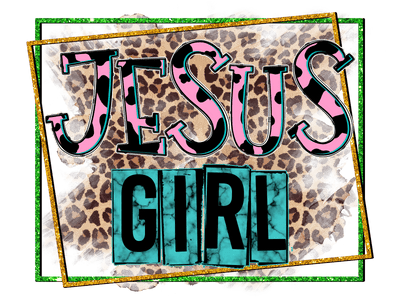Jesus Girl Framed DTF (direct-to-film) Transfer