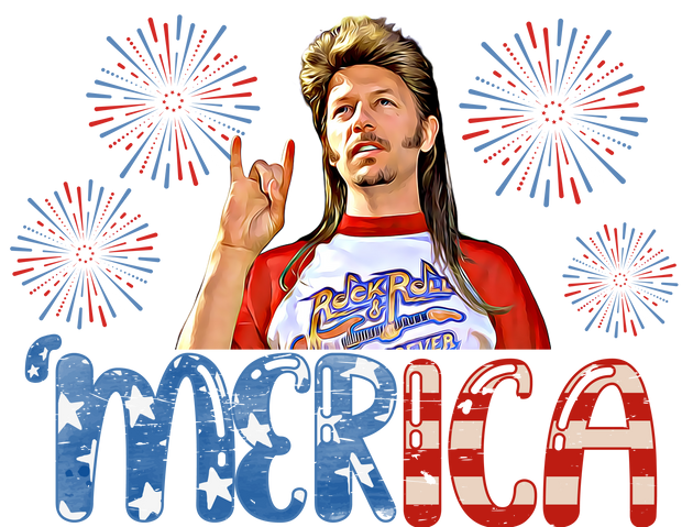 Merica Joe Dirt Fireworks DTF (direct-to-film) Transfer