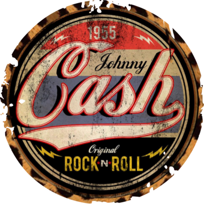 Johnny Cash Rock and Roll Pop Top Music DTF (direct-to-film) Transfer