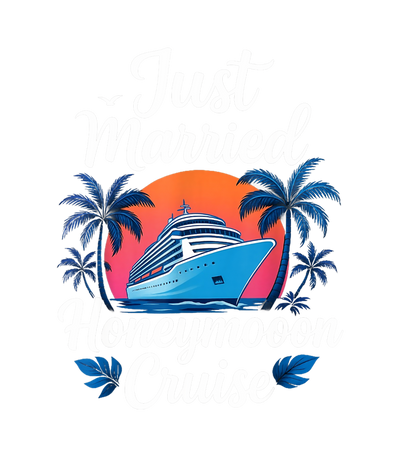 Just Married Honeymoon Cruise DTF (direct-to-film) Transfer