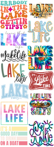 Lake Life 2 60"x22" DTF Ready to Ship Gang Sheet