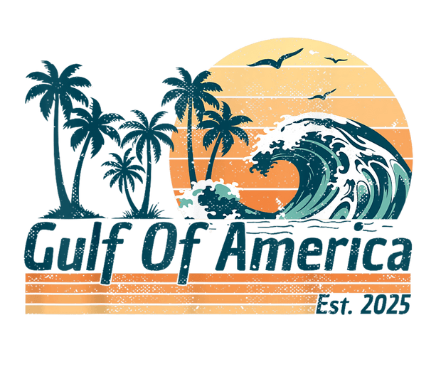 Large Wave Sunset Gulf of America DTF (direct-to-film) Transfer