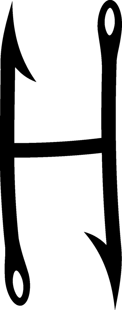 Letter H DTF (direct-to-film) Transfer