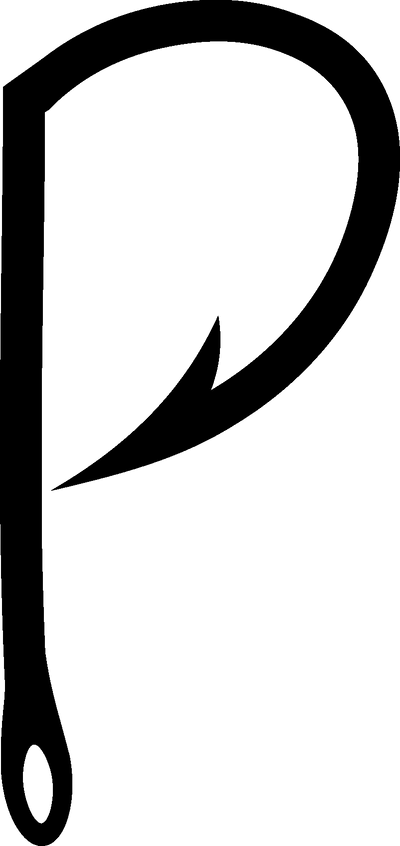 Letter P DTF (direct-to-film) Transfer