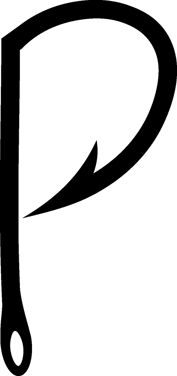 Letter P DTF (direct-to-film) Transfer