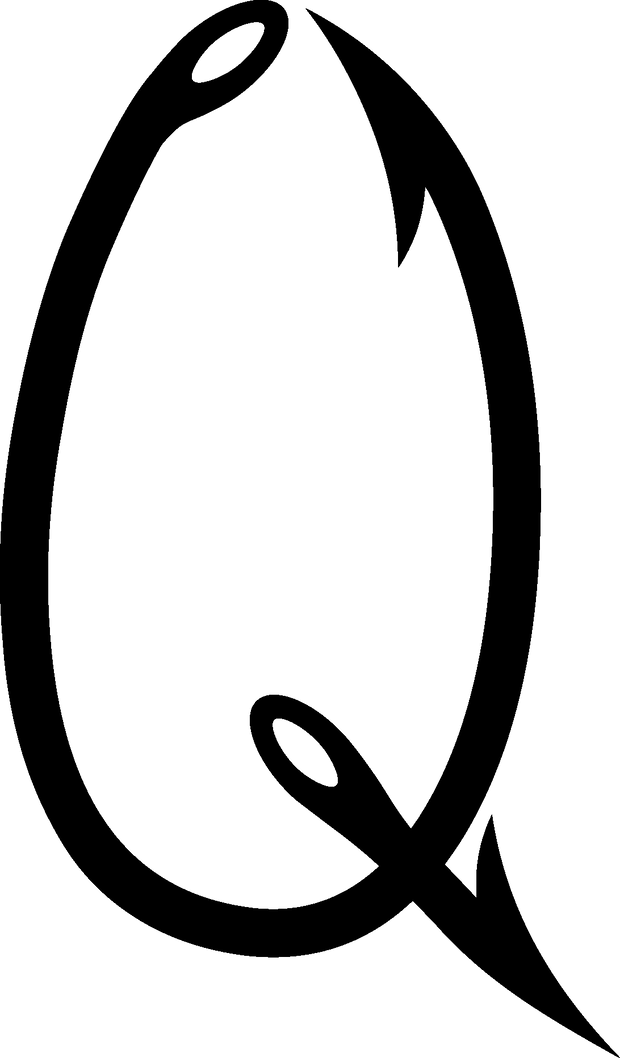 Letter Q DTF (direct-to-film) Transfer