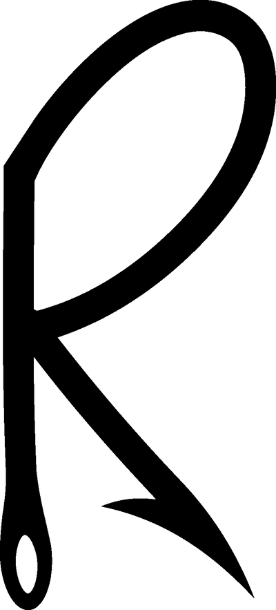 Letter R DTF (direct-to-film) Transfer