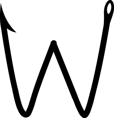 Letter W DTF (direct-to-film) Transfer