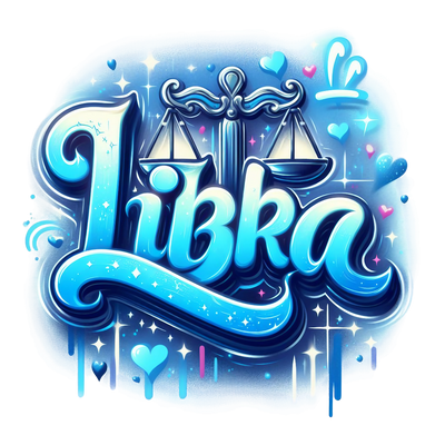 Libra 1 Blue Zodiac DTF (direct-to-film) Transfer