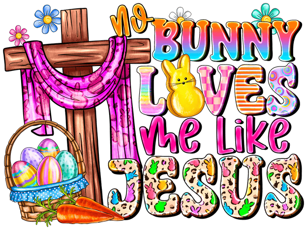Like Jesus full of Bunnies DTF (direct-to-film) Transfer