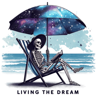 Living the Dream on the Beach DTF (direct-to-film) Transfer