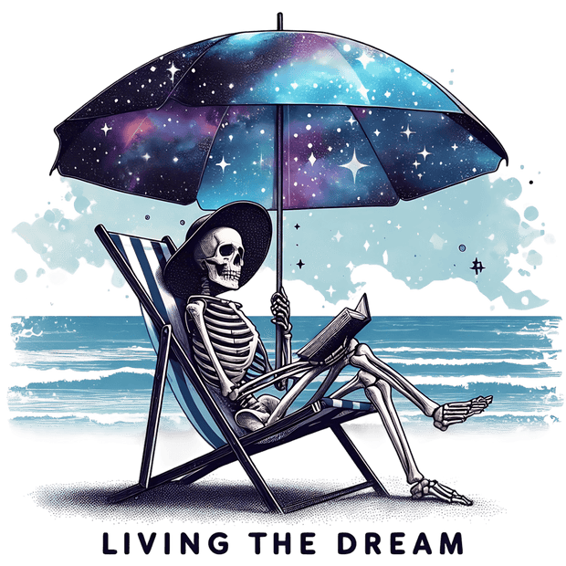 Living the Dream on the Beach DTF (direct-to-film) Transfer