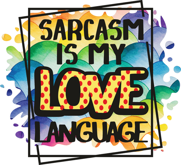 Love Language Colorful Balls DTF (direct-to-film) Transfer