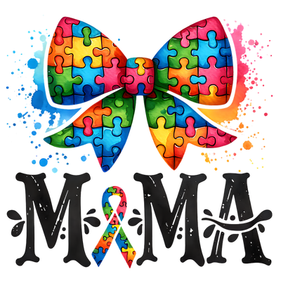 MAMA AUTISM AWARENESS 2 DTF (direct-to-film) Transfer