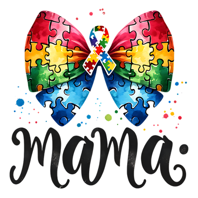 MAMA AUTISM AWARENESS DTF (direct-to-film) Transfer