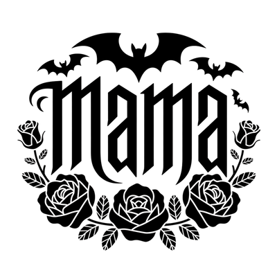 MAMA WITH BATS DTF (direct-to-film) Transfer