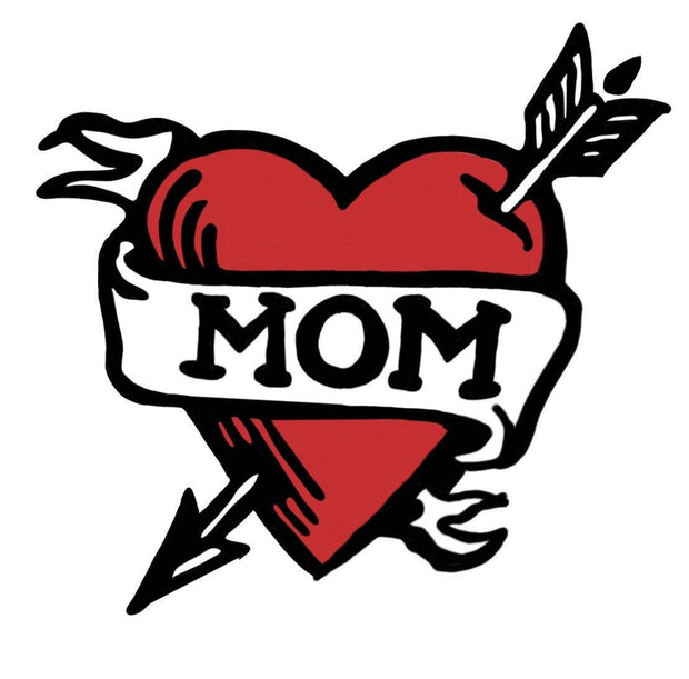 Mom with Heart Tattoo DTF Direct to Film Transfer - Twisted Image Transfers