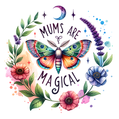 MUMS ARE MAGICAL WATERCOLOR 2 DTF (direct-to-film) Transfer