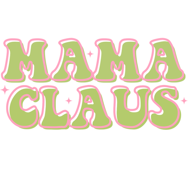 Mama Claus DTF (direct-to-film) Transfer