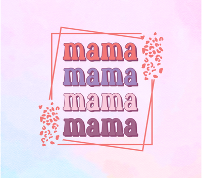 Mama Framed UV DTF Wraps for 20 oz Skinny Tumbler