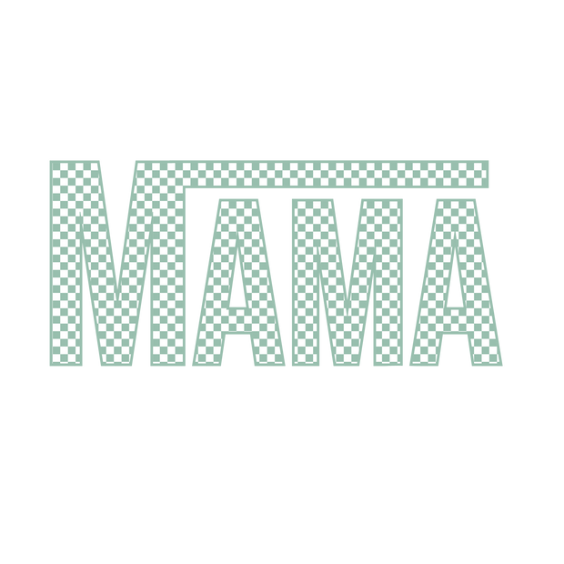 Mama in Green DTF (direct-to-film) Transfer