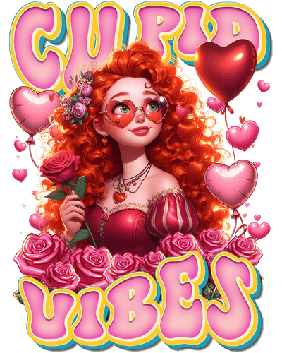 Merida Cupid Vibes DTF (direct-to-film) Transfer