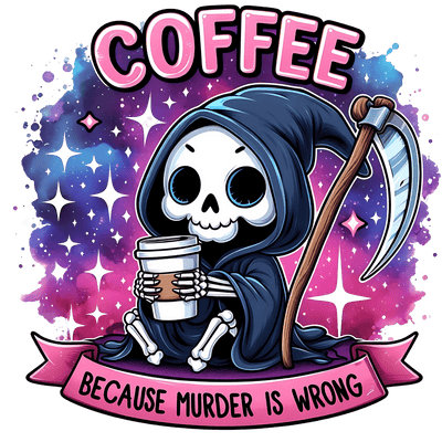 Murder is Wrong Pink Banner DTF (direct-to-film) Transfer