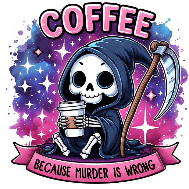 Murder is Wrong Pink Banner DTF (direct-to-film) Transfer