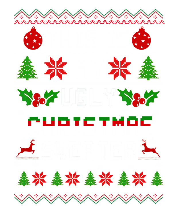 My Ugly Christmas Sweater With Ornaments DTF (direct-to-film) Transfer