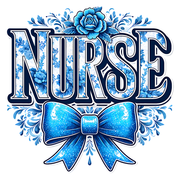 NURSE BLUE DTF (direct-to-film) Transfer