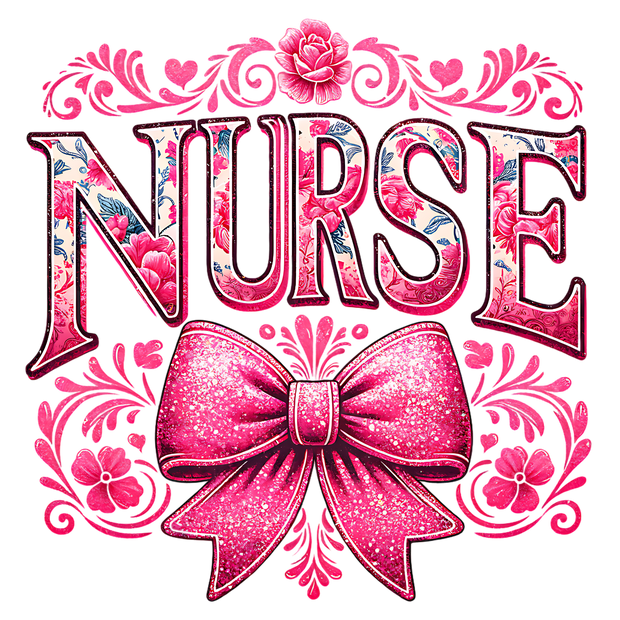 NURSE PINK DTF (direct-to-film) Transfer