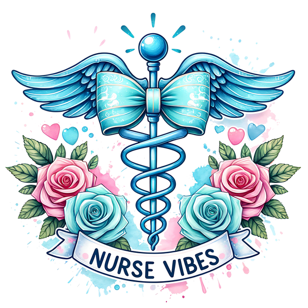 NURSE VIBES DTF (direct-to-film) Transfer