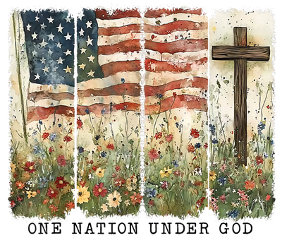 One Nation Brush Strokes DTF (direct-to-film) Transfer