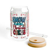 Snow Flakes And Christmas Cakes Merry Christmas cakes 16oz UV DTF Libby Cup Wrap