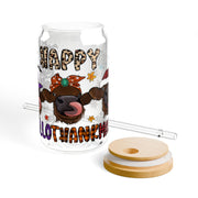 Hallothanksmas -Cow Happy Hallothanksmas 16oz UV DTF Libby Cup Wrap