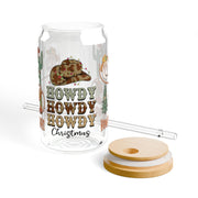 Howdy Christmas-Western Christmas-Cowboy Christmas 16oz UV DTF Libby Cup Wrap