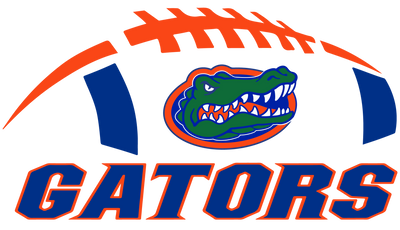 Orange Laced Gators Ball DTF (direct-to-film) Transfer