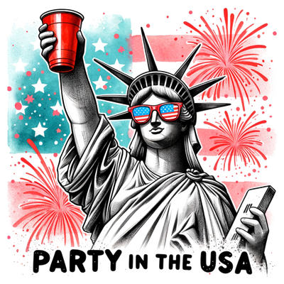 PARTY IN THE USA DTF (direct-to-film) Transfer