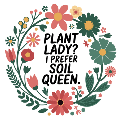 PLANT LADY I PREFER SOIL QUEEN DTF (direct-to-film) Transfer