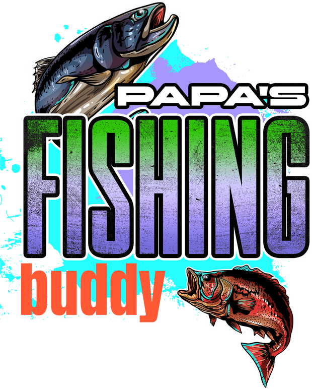 Papa's Fishing Buddy DTF (direct-to-film) Transfer