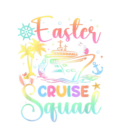 Pastel Easter Cruise Squad DTF (direct-to-film) Transfer