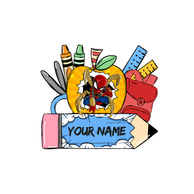 Personalize Spiderman in Apple DTF (direct-to-film) Transfer