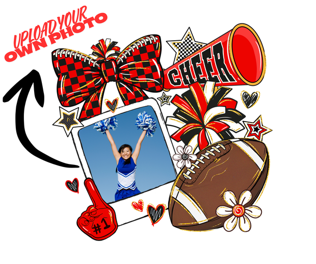 Personalized Cheer DTF (direct-to-film) Transfer (Upload Your Photo)