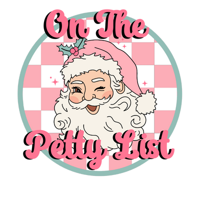 Petty List Santa DTF (direct-to-film) Transfer